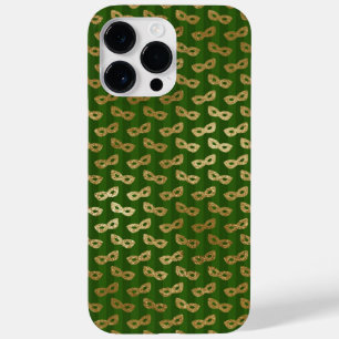 GREEN WITH GOLD MARDI GRAS MASKS Case-Mate iPhone 14 PRO MAX CASE