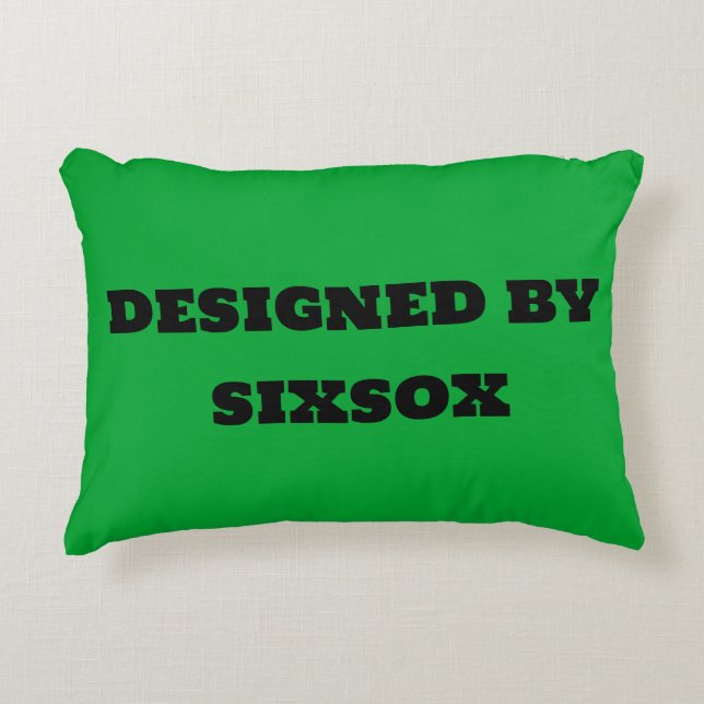 Green with pink blue gloss stripes  decorative cushion (Front)