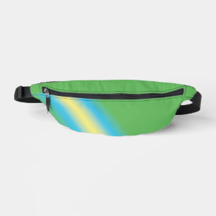 Green With Yellow Pipe Bum Bags