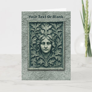 Green Woman - Stone Holiday Card