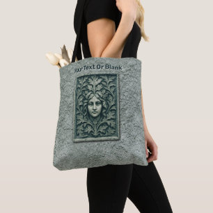 Green Woman - Stone Tote Bag