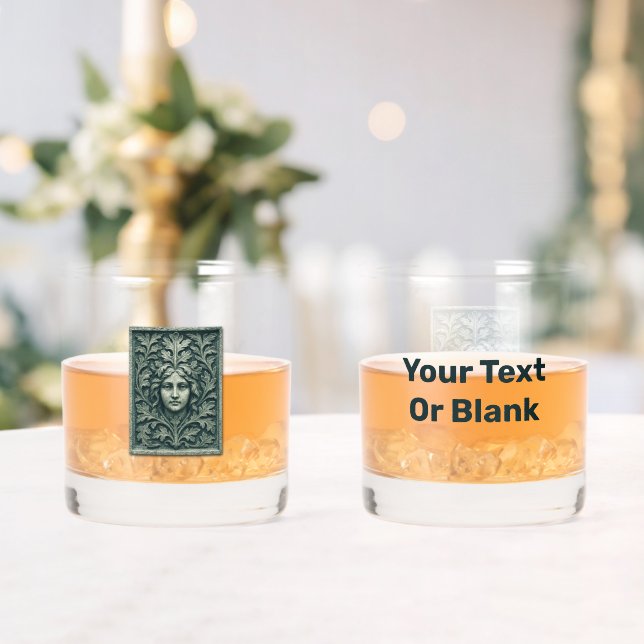 Green Woman - Stone Whiskey Glass (Insitu (Wedding))