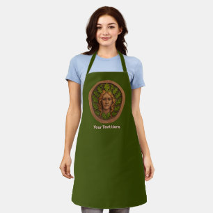 Green Woman - Wood Apron