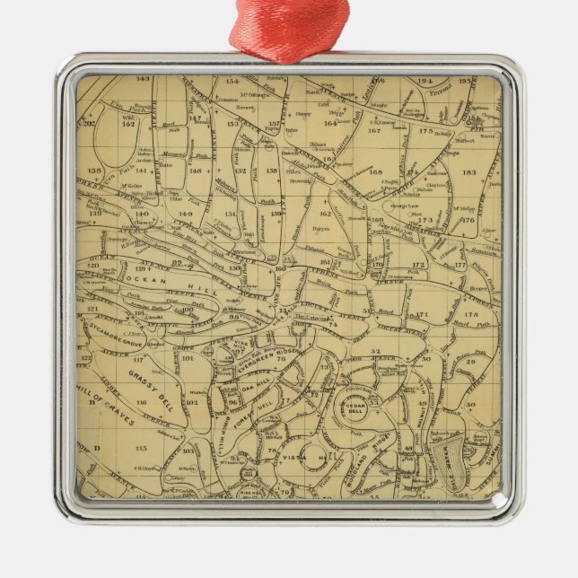 Green Wood Cemetery Metal Tree Decoration (Front)