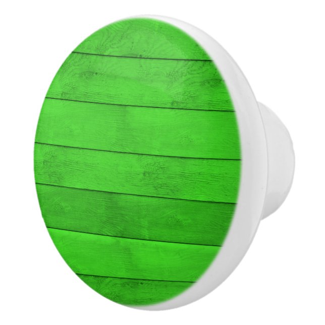 Green Wood Ceramic Pull (Right)