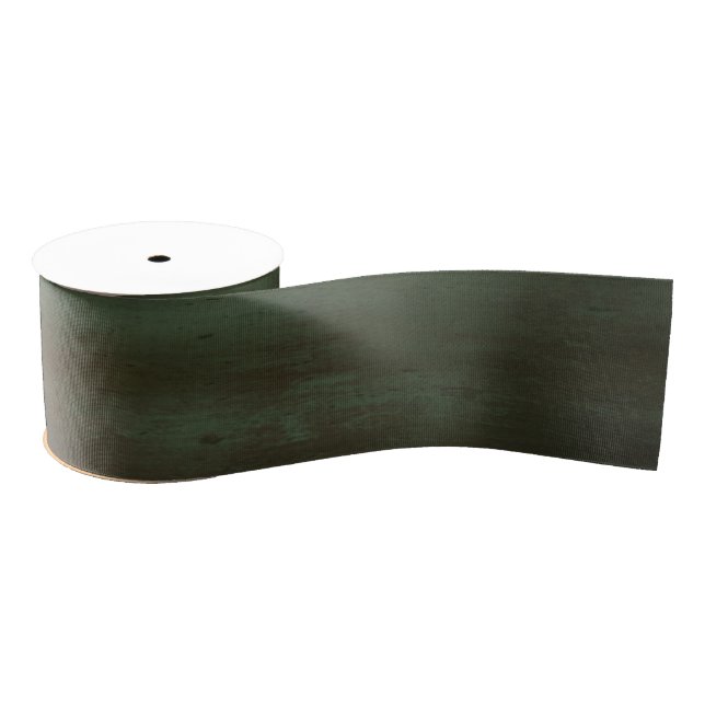 Green wood ribbon grosgrain ribbon (Spool)