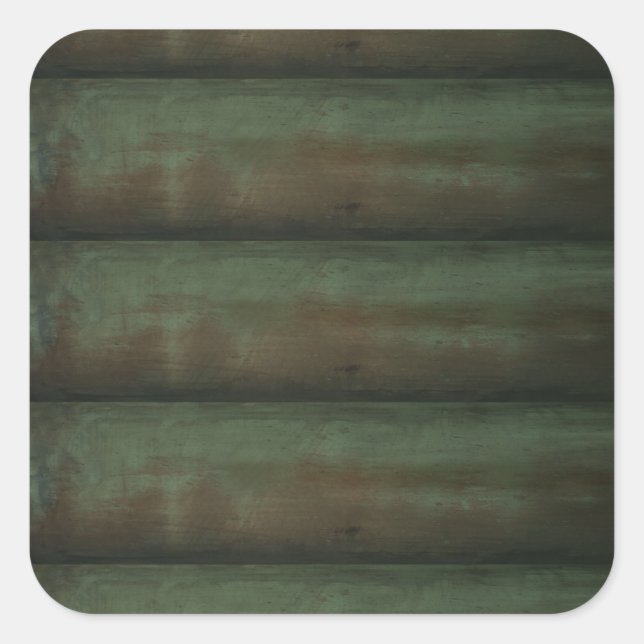 Green wood stickers (Front)