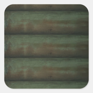 Green wood stickers