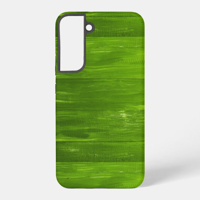 Green wood texture stripes samsung galaxy case (Back)