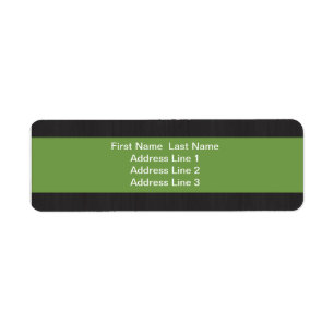 Green & Woodgrain Professional Return Address