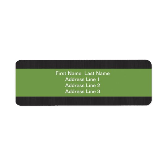 Green & Woodgrain Professional Return Address Return Address Label