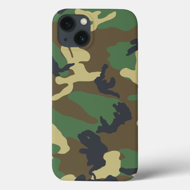 Green Woodland Camouflage Case-Mate iPhone Case (Back)