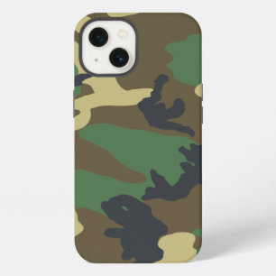 Green Woodland Camouflage iPhone 13 Case