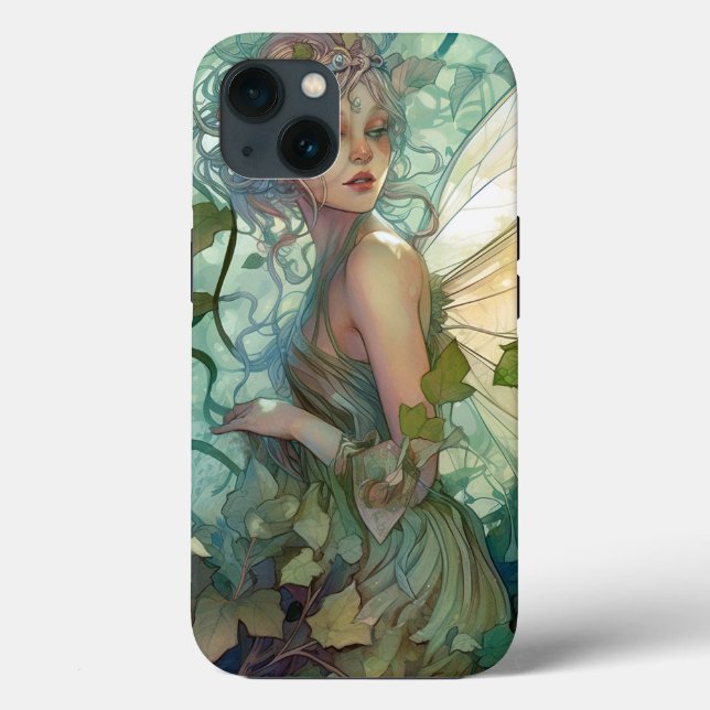 Green Woodland Fairy Fantasy Art Case-Mate iPhone Case (Back)