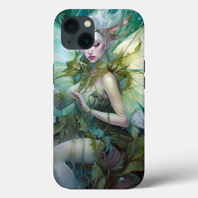 Green Woodland Fairy Fantasy Art Case-Mate iPhone Case (Back)
