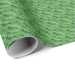 Green Woodland Ferns Pattern Nature Wrapping Paper