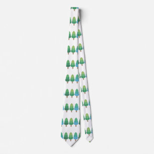 Green Woodland  Trees Thunder_Cove Tie