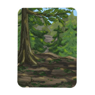 Green Woods Magnet
