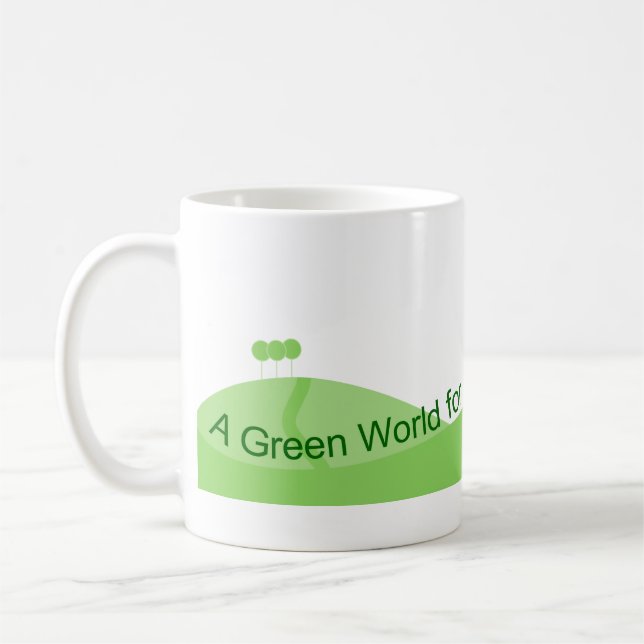 Green World Coffee Mug (Left)