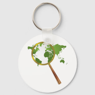 Green World Key Ring