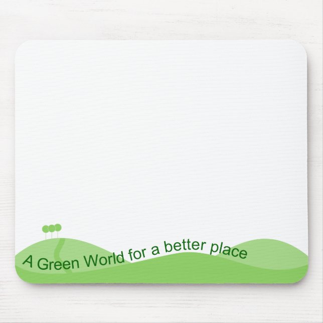Green World Mouse Mat (Front)
