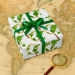 Green World Wrapping Paper