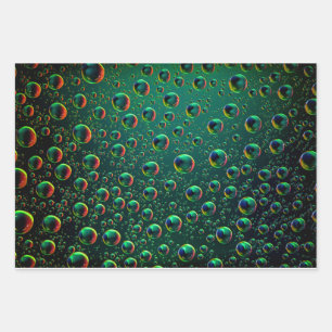 green wrapping paper