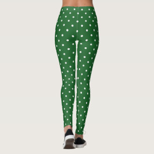 Green WS Polka Dot Leggings