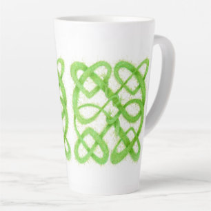 GREEN YARN CELTIC KNOT Tall Latte Mug