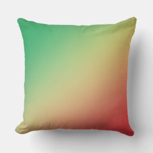 Green, Yellow and Red Gradient Cushion