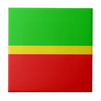 Green, yellow, and red. tile