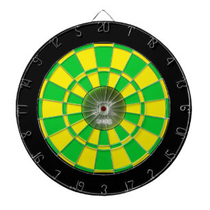 Green Yellow Black Dartboard 2025