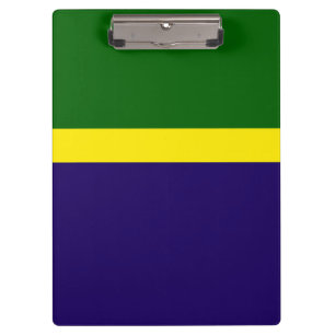 Green Yellow Blue Colour Block Style Design Clipboard