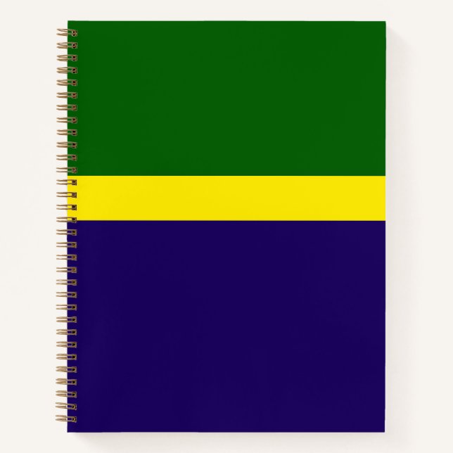 Green Yellow Blue Colour Block Style Design  Notebook (Front)