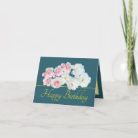 Green Yellow Bouquet White Pink Roses Birthday