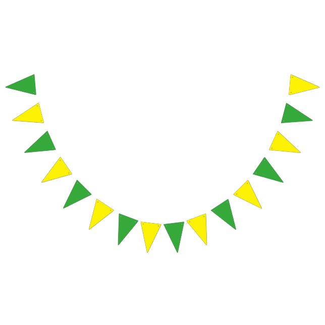 Green Yellow colours + your ideas Bunting (All)