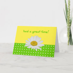 Green Yellow Dots Hospitality Card