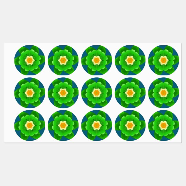 Green & Yellow flower by Black Lion Creations (Sheet)