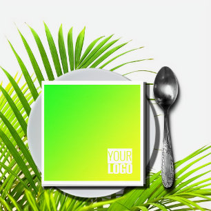 green yellow gradient  add logo napkin
