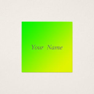 green yellow gradient business card