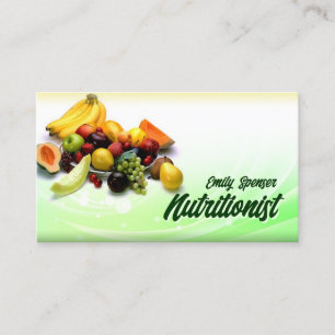 Green & Yellow Gradient Healthy Life/Diet Card