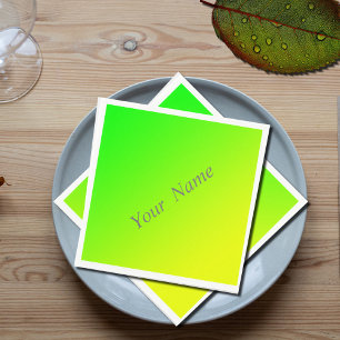 green yellow gradient  napkin