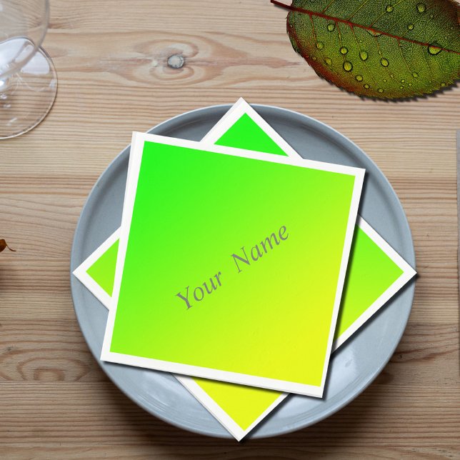 green yellow gradient  napkin (Creator Uploaded)