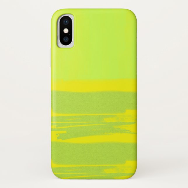 Green Yellow Iphone X case (Back)