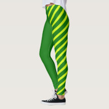 Green & Yellow Jester Leggings