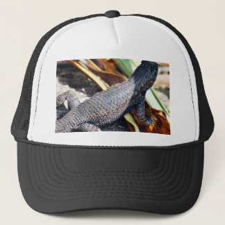 Green Yellow Lizard Trucker Hat