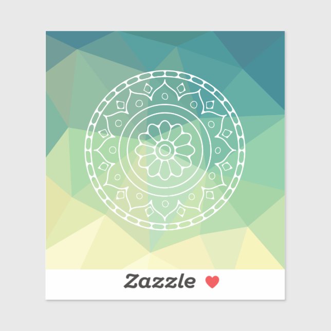Green Yellow Mandala Inspiration Harmony Flower (Sheet)