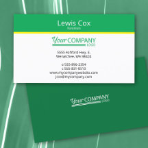 Green Yellow Minimalist, Professional Simple