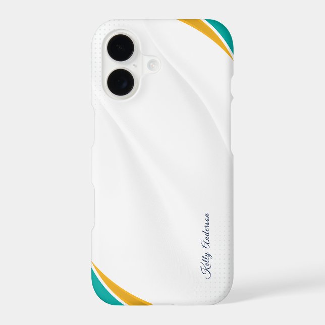 Green & Yellow Modern Pattern with Custom Sign (Back)