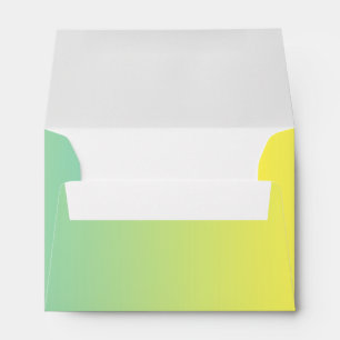 Green & Yellow Ombre Envelopes